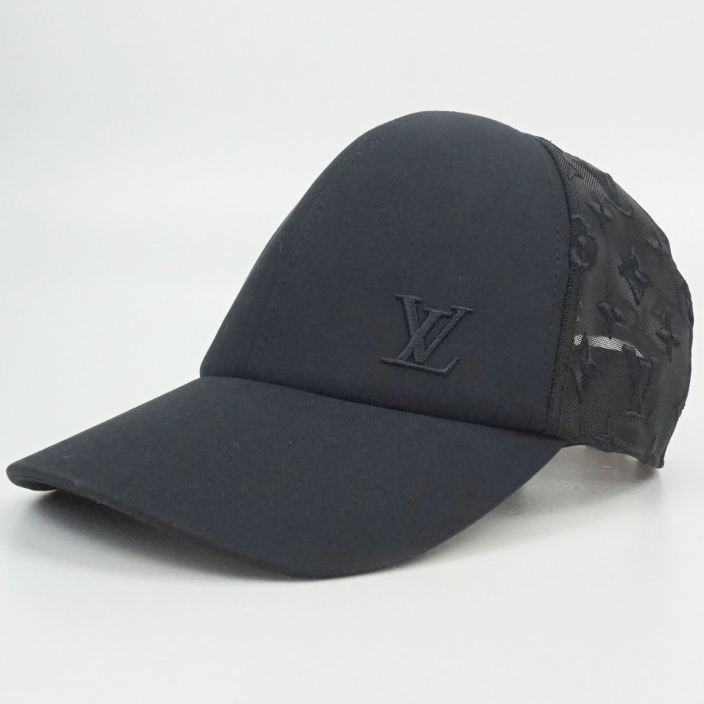 Louis Vuitton Monogram Mesh Baseball Cap Black - image 1